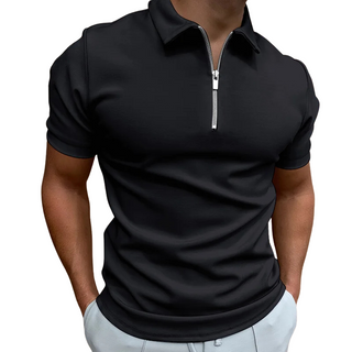 CORVANI | POLO MODERNE FÉLIX À DEMI-ZIP HOMME