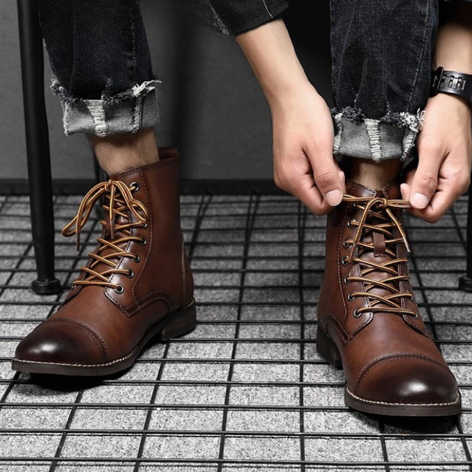 CORVANI | BOTTES DE VILLE BRUNIES RAOUL HOMME