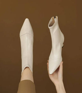 CORVANI | BOTTINES EN CUIR À TALON ÉLÉGANT SÉVERINE FEMME