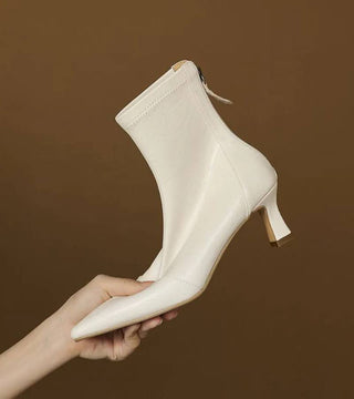CORVANI | BOTTINES EN CUIR À TALON ÉLÉGANT SÉVERINE FEMME