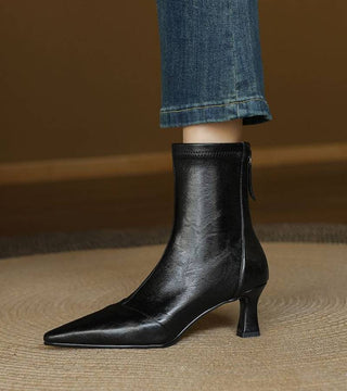 CORVANI | BOTTINES EN CUIR À TALON ÉLÉGANT SÉVERINE FEMME