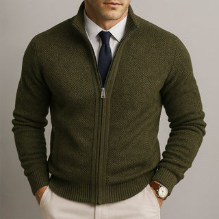 CORVANI | CARDIGAN ZIPPÉ À COL MONTANT BÉRENGER HOMME