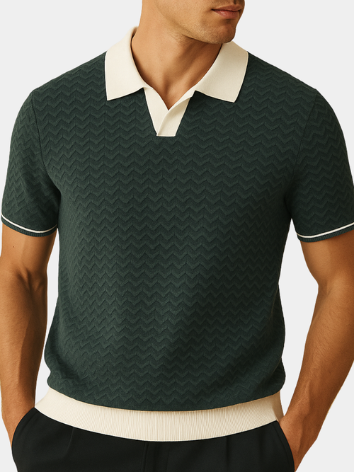 CORVANI | POLO EN TISSU BOUCLÉ LOÏC HOMME