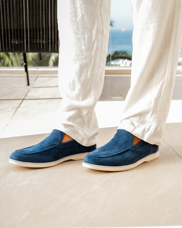 CORVANI | MOCASSINS EN DAIM CÉSAR HOMME