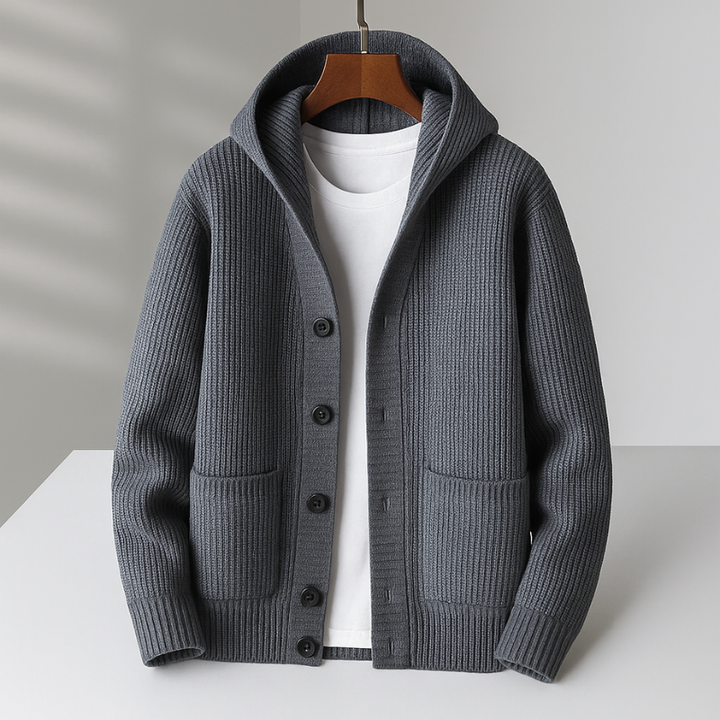 CORVANI | CARDIGAN À CAPUCHE PASCAL HOMME