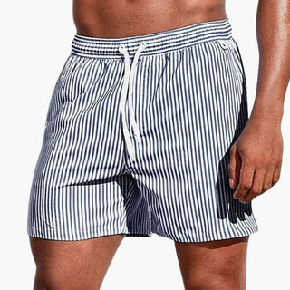 CORVANI | SHORT DE BAIN RAYÉ AXEL HOMME