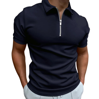CORVANI | POLO MODERNE FÉLIX À DEMI-ZIP HOMME