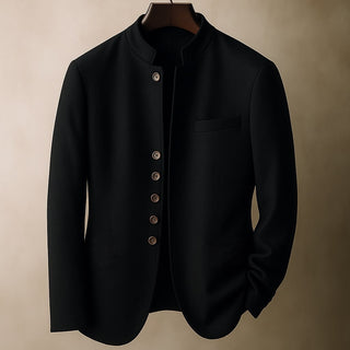 CORVANI | VESTE EN LAINE GAUTHIER À COL DROIT HOMME