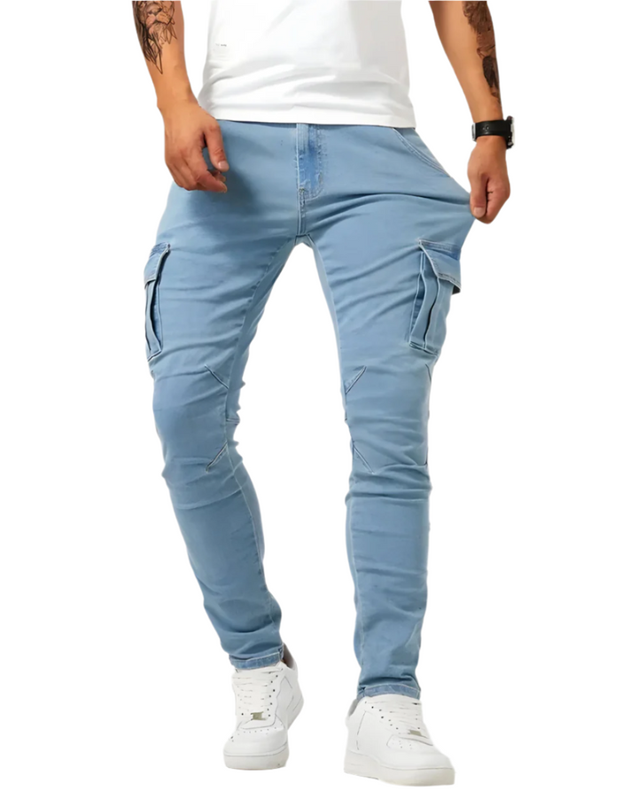 CORVANI | PANTALON CARGO STRETCH CÉLIAN HOMME