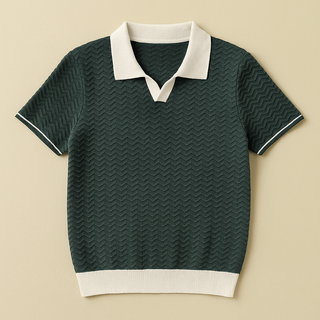 CORVANI | POLO EN TISSU BOUCLÉ LOÏC HOMME