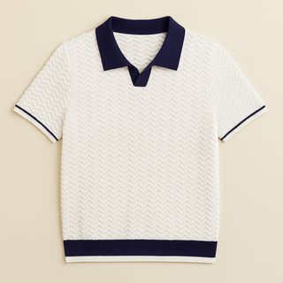 CORVANI | POLO EN TISSU BOUCLÉ LOÏC HOMME