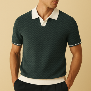 CORVANI | POLO EN TISSU BOUCLÉ LOÏC HOMME