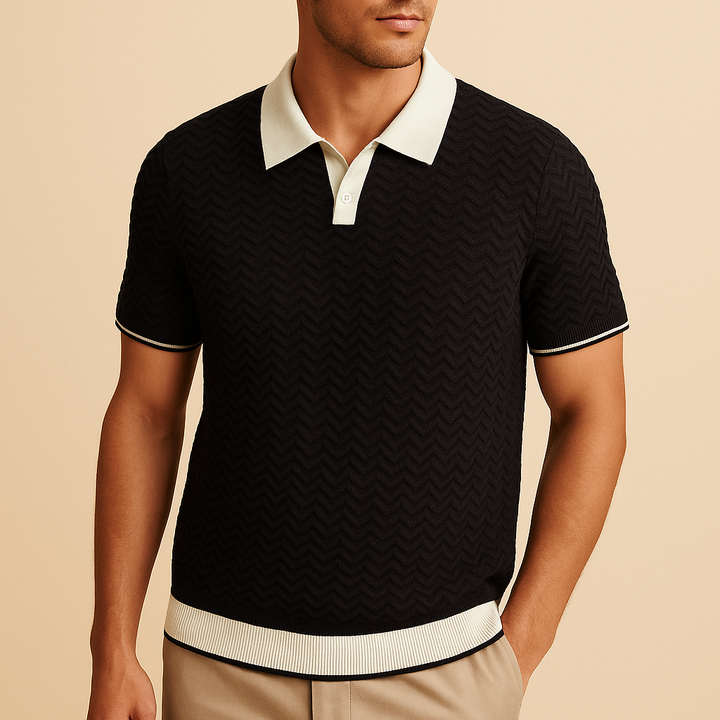 CORVANI | POLO EN TISSU BOUCLÉ LOÏC HOMME