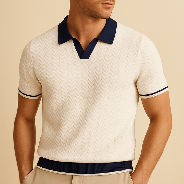CORVANI | POLO EN TISSU BOUCLÉ LOÏC HOMME