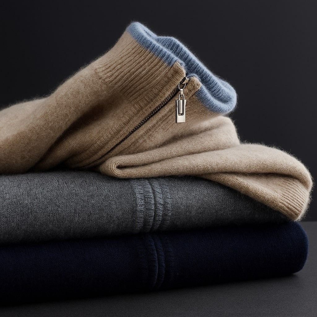 CORVANI | PULL ZIPPÉ DAMAS HOMME