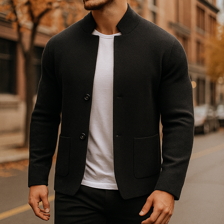 CORVANI | CARDIGAN EN LAINE TRICOTÉE RENÉ HOMME