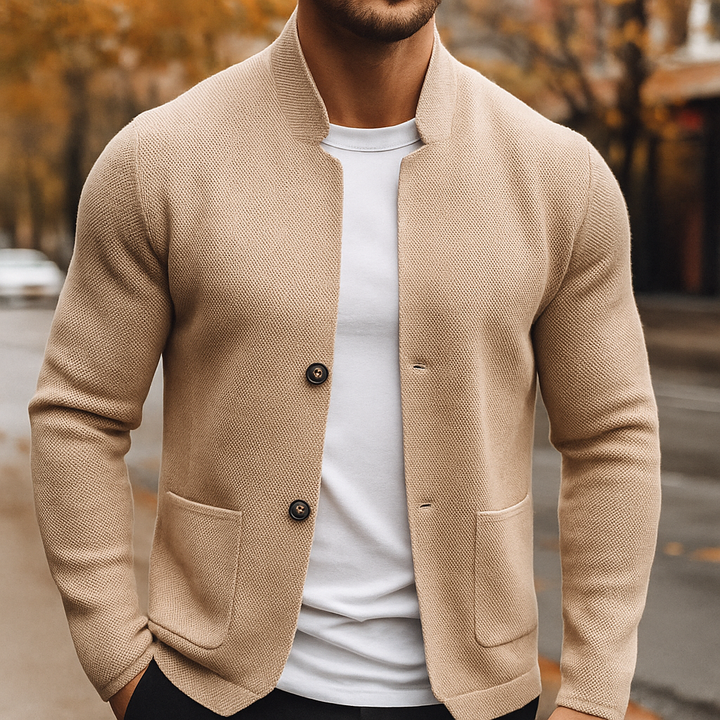 CORVANI | CARDIGAN EN LAINE TRICOTÉE RENÉ HOMME