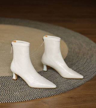 CORVANI | BOTTINES EN CUIR À TALON ÉLÉGANT SÉVERINE FEMME