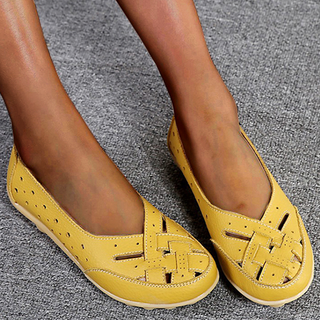 CORVANI | MOCASSINS ÉLÉGANTS EN CUIR AÉRÉ HORTENSE FEMME