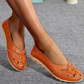 CORVANI | MOCASSINS ÉLÉGANTS EN CUIR AÉRÉ HORTENSE FEMME
