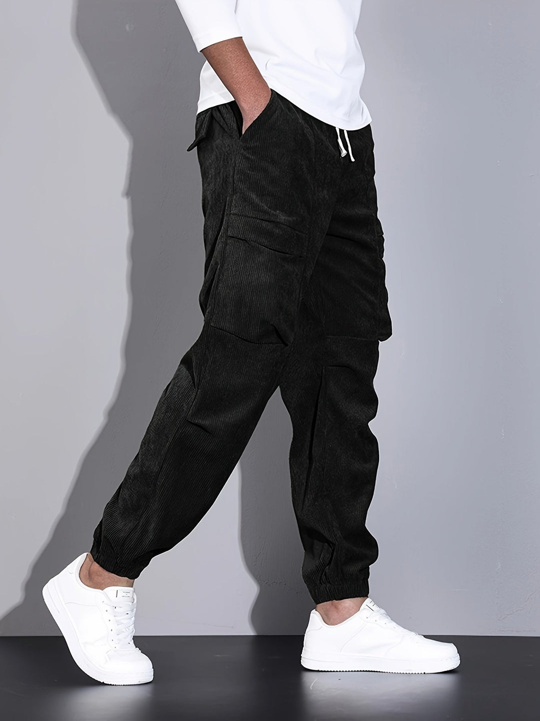 CORVANI | PANTALON CARGO EN VELOURS CÔTELÉ MÉDARD HOMME