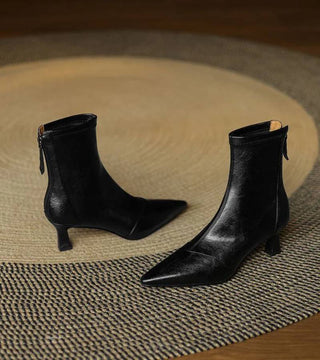 CORVANI | BOTTINES EN CUIR À TALON ÉLÉGANT SÉVERINE FEMME