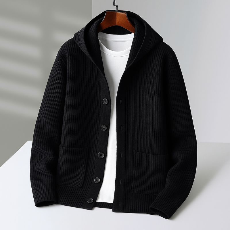 CORVANI | CARDIGAN À CAPUCHE PASCAL HOMME