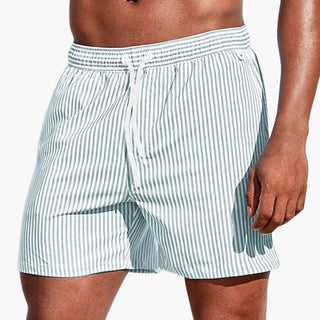 CORVANI | SHORT DE BAIN RAYÉ AXEL HOMME