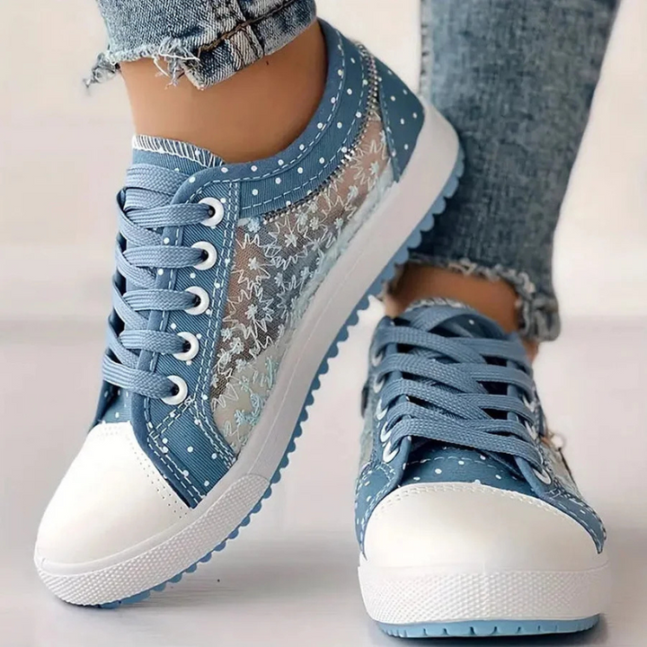 CORVANI | BASKETS ÉLÉGANTES EN DENTELLE EULALIE FEMME