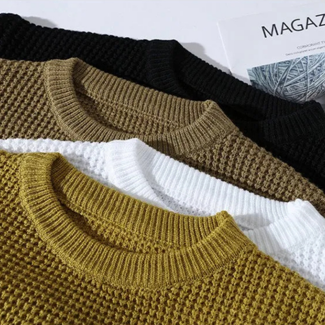 CORVANI | PULL PREMIUM EN MAILLE NID D’ABEILLE ENGUERRAND HOMME