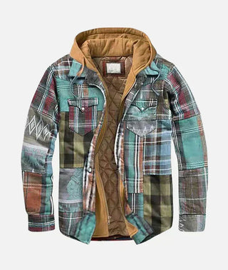 CORVANI | VESTE PATCHWORK À CARREAUX AZÉLIE