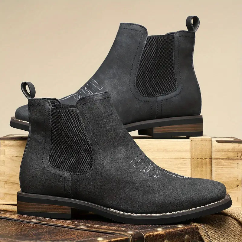CORVANI | BOTTES CLASSIQUES EN CUIR RÉGNIER HOMME