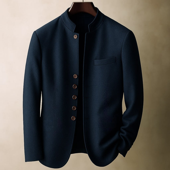 CORVANI | VESTE EN LAINE GAUTHIER À COL DROIT HOMME