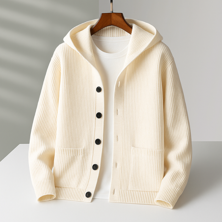 CORVANI | CARDIGAN À CAPUCHE PASCAL HOMME