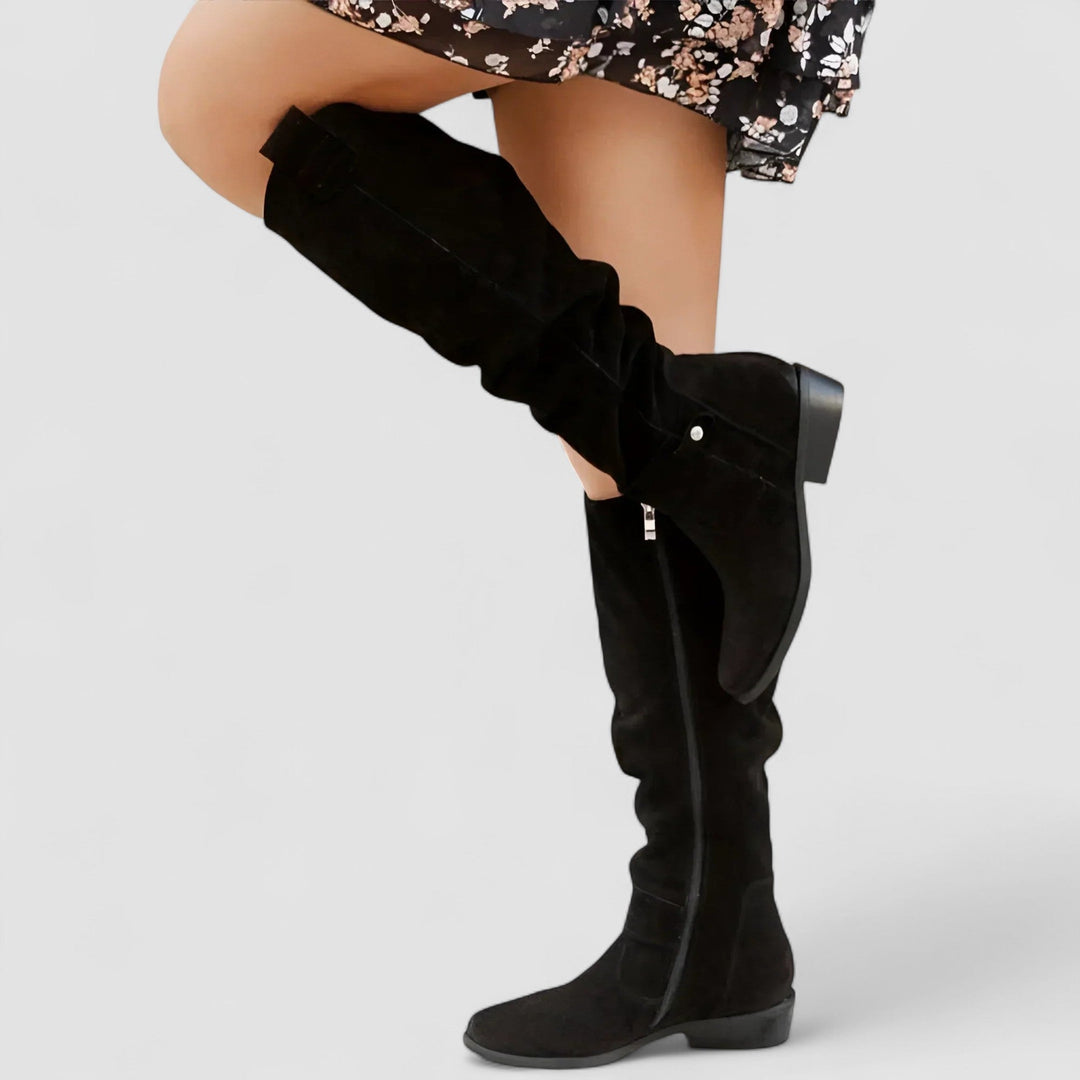 CORVANI | BOTTES HAUTES EFFET DAIM ARIELLE FEMME