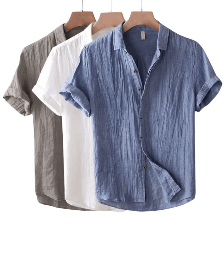 CORVANI | CHEMISE D’ÉTÉ EN LIN SACHA HOMME
