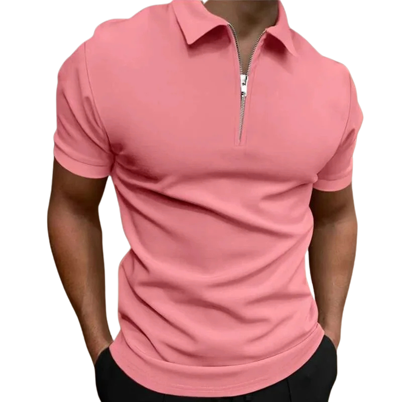 CORVANI | POLO MODERNE FÉLIX À DEMI-ZIP HOMME