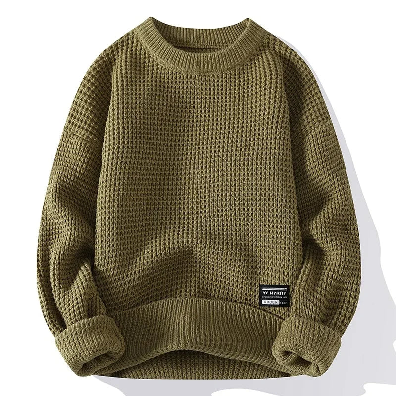 CORVANI | PULL PREMIUM EN MAILLE NID D’ABEILLE ENGUERRAND HOMME