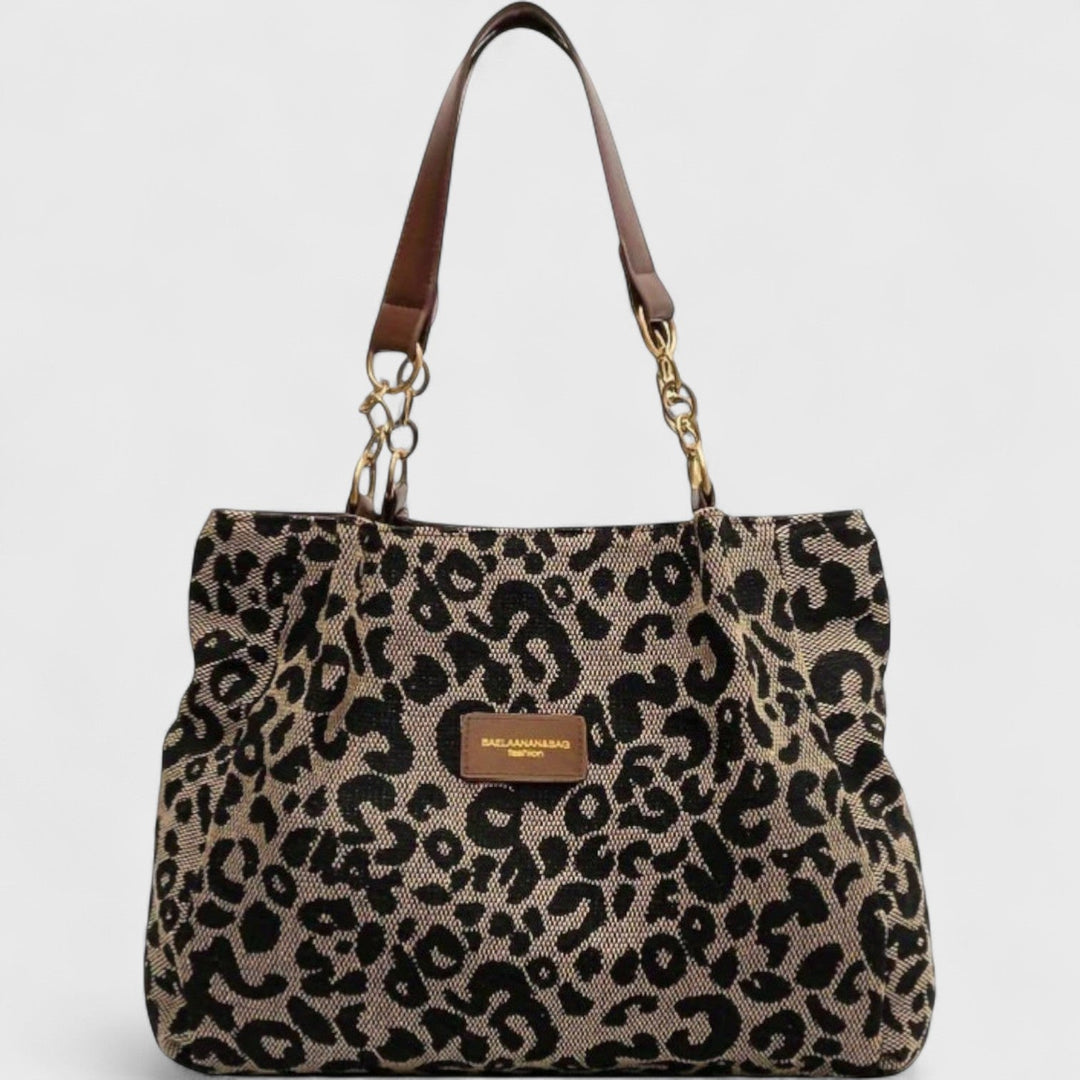 CORVANI | CABAS EN TOILE LÉOPARD AURORE FEMME
