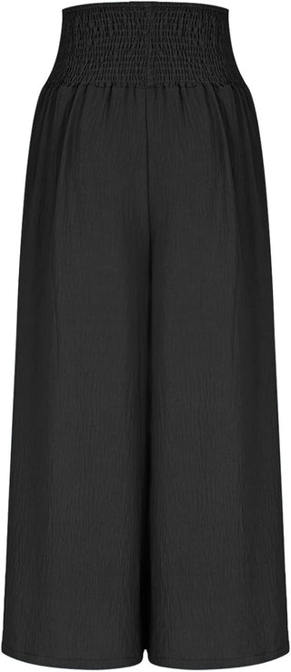 CORVANI | PANTALON LARGE À TAILLE SMOCKÉE FLORENCE FEMME