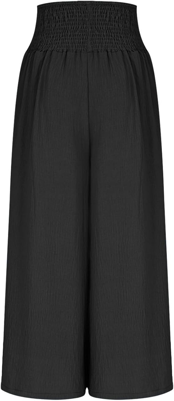 CORVANI | PANTALON LARGE À TAILLE SMOCKÉE FLORENCE FEMME
