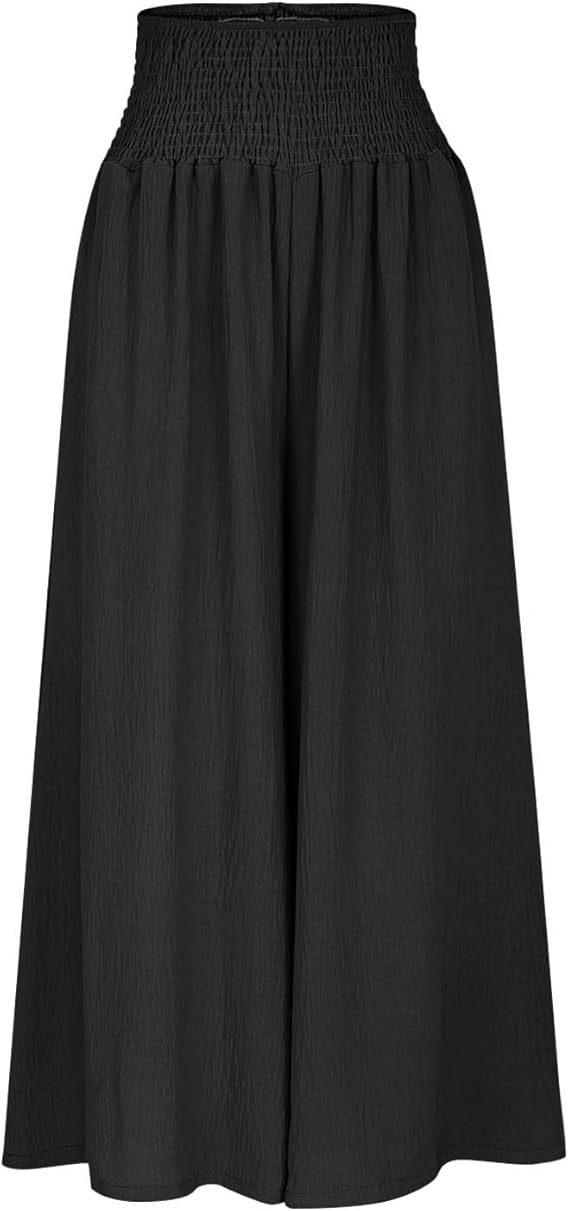 CORVANI | PANTALON LARGE À TAILLE SMOCKÉE FLORENCE FEMME