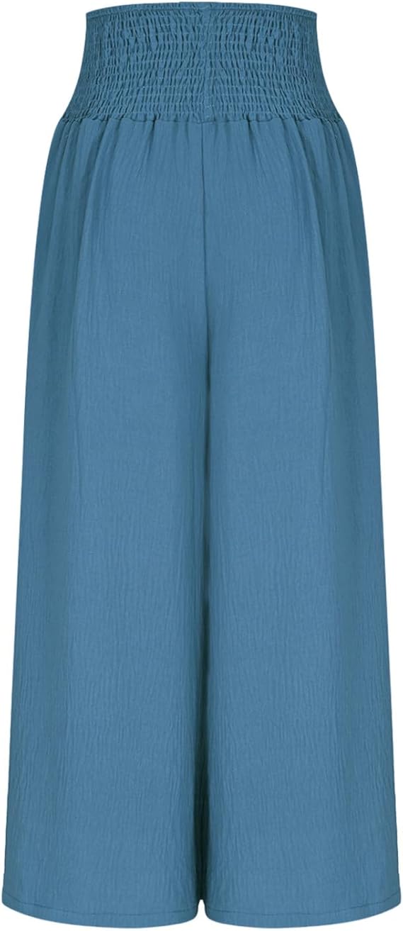 CORVANI | PANTALON LARGE À TAILLE SMOCKÉE FLORENCE FEMME