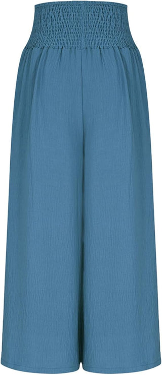 CORVANI | PANTALON LARGE À TAILLE SMOCKÉE FLORENCE FEMME
