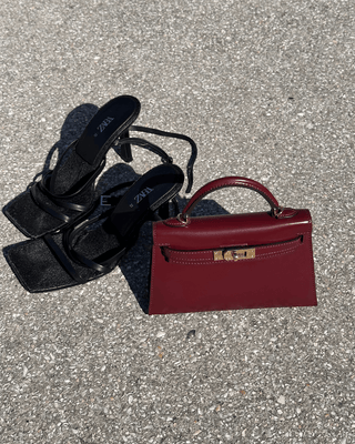 CORVANI | MINI SAC EN CUIR BORDEAUX DAPHNÉ FEMME