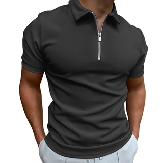 CORVANI | POLO MODERNE FÉLIX À DEMI-ZIP HOMME