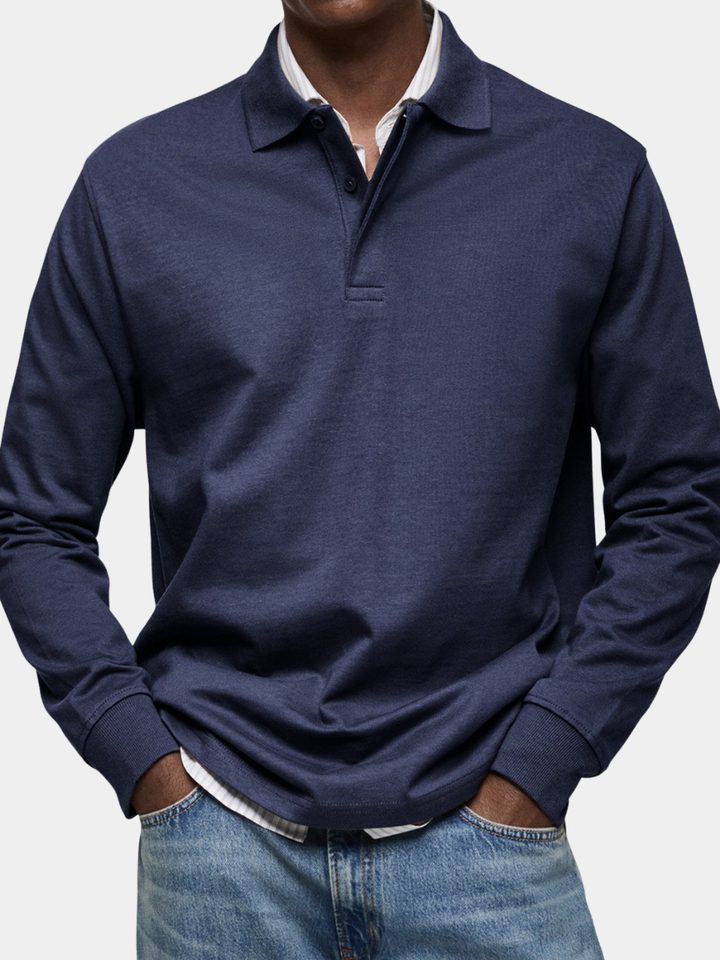 CORVANI | POLO RAFFINÉ À MANCHES LONGUES GABRIEL HOMME