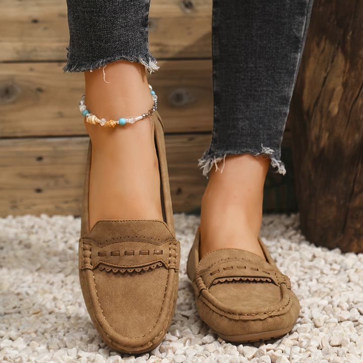 CORVANI | MOCASSINS FESTONNÉS EFFET DAIM PERRINE FEMME
