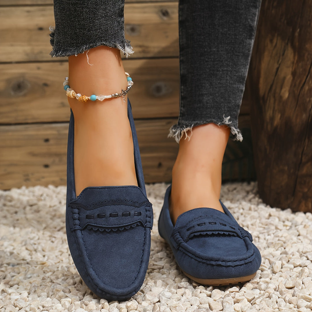 CORVANI | MOCASSINS FESTONNÉS EFFET DAIM PERRINE FEMME
