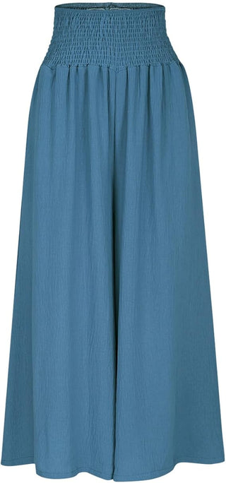 CORVANI | PANTALON LARGE À TAILLE SMOCKÉE FLORENCE FEMME